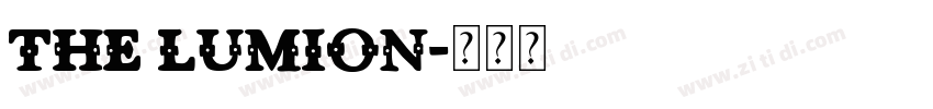 the lumion字体转换